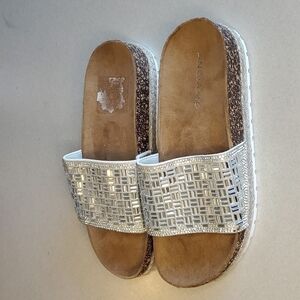 Rhinestones Slip on Sandals